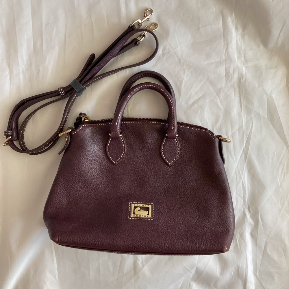 Dooney & Bourke, Dillen II Pebble Grain Convertible (Crossbody Satchel )Bordeaux